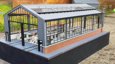 OO Gauge Two Road Single Loco Length Dead End -Modern Traction Diesel Depot